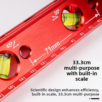 Нивелир с мощен магнит, отливен корпус, 4 водни балона, за тръбопроводни инсталации