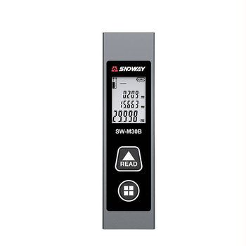 SW-M30A lāzera distancmeters, rokas pārnēsājams infrasarkanais mērīšanas ierīce, mērījumu diapazons 0,05–30 m, precizitāte ±5 mm + d×1/10000