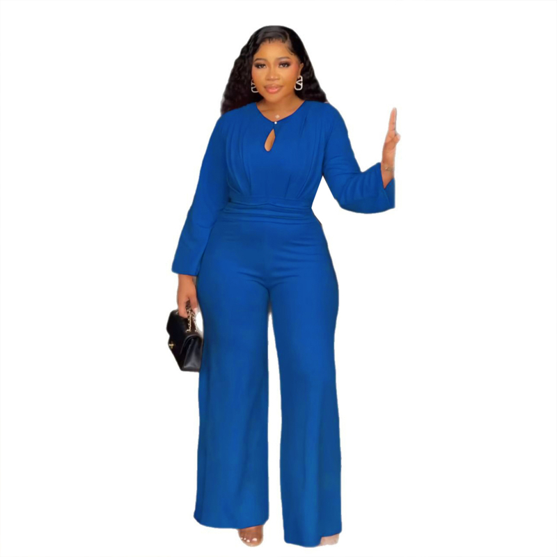 Venia ολόσωμο jumpsuit, Temperament Commuting Style, πολυεστέρας, μακριά μανίκια, άνοιξη 2025