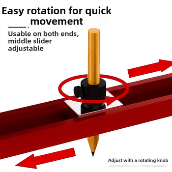 Многофункционален контурен измервател за дърводелство – алуминиева сплав, извличане на форми и маркиране на контури