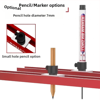 Многофункционален контурен измервател за дърводелство – алуминиева сплав, извличане на форми и маркиране на контури