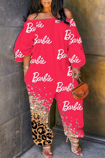 Ολόσωμος συνδυασμός από πολυεστέρα με μακριά μανίκια, φαρδιά γραμμή παντελονιών, μέση μεσαία, φθινοπωρινό 2023