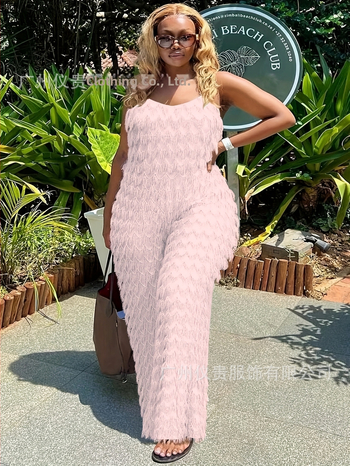 Γυναικεία ολόσωμη φόρμα χωρίς μανίκια, με υψηλή μέση, ίσια παντελόνια, πολυεστέρας με μικροελαστικότητα και σπαντέξ, γραφείο στυλ, άνοιξη 2025