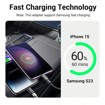 USB-C към Lightning адаптер за Apple устройства, Type-C мъжки към Lightning женски конвертор, Модел 01