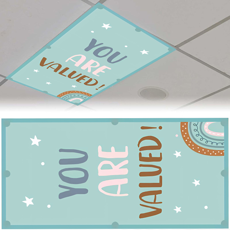 Αμπαζούρ υφασμάτινο για φθορισμού λαμπτήρες με μαγνητική στερέωση, μοντέλο 088138XY, ύφασμα, πάχος 0,09, κατάλληλο για αίθουσες διδασκαλίας, οικία, ξενοδοχείο, νοσοκομείο