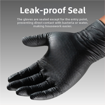 Μονόχρηστα γάντια νιτριλικά με υφή διαμαντόμορφου μοτίβου, ανθεκτικά στη φθορά, για υγειονομική περίθαλψη, βιομηχανία τροφίμων, χημεία, ηλεκτρονικά, φαρμακευτική, βαφή και εκτύπωση· κατάλληλα για οικιακή χρήση και επισκευές αυτοκινήτων/κομμωτική