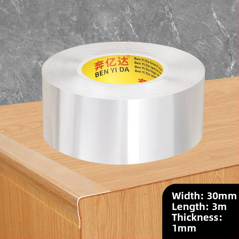 Ακρυλική ταινία προστασίας γωνίας τραπεζιού, μονόπλευρη νανοκολλητική, διαφανής, αδιάβροχη, χωρίς ραφές
