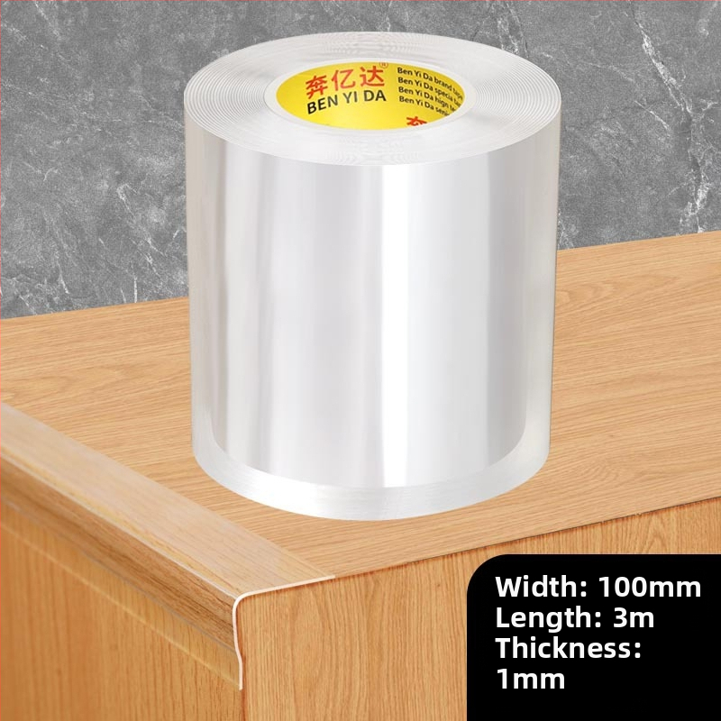 Ακρυλική ταινία προστασίας γωνίας τραπεζιού, μονόπλευρη νανοκολλητική, διαφανής, αδιάβροχη, χωρίς ραφές
