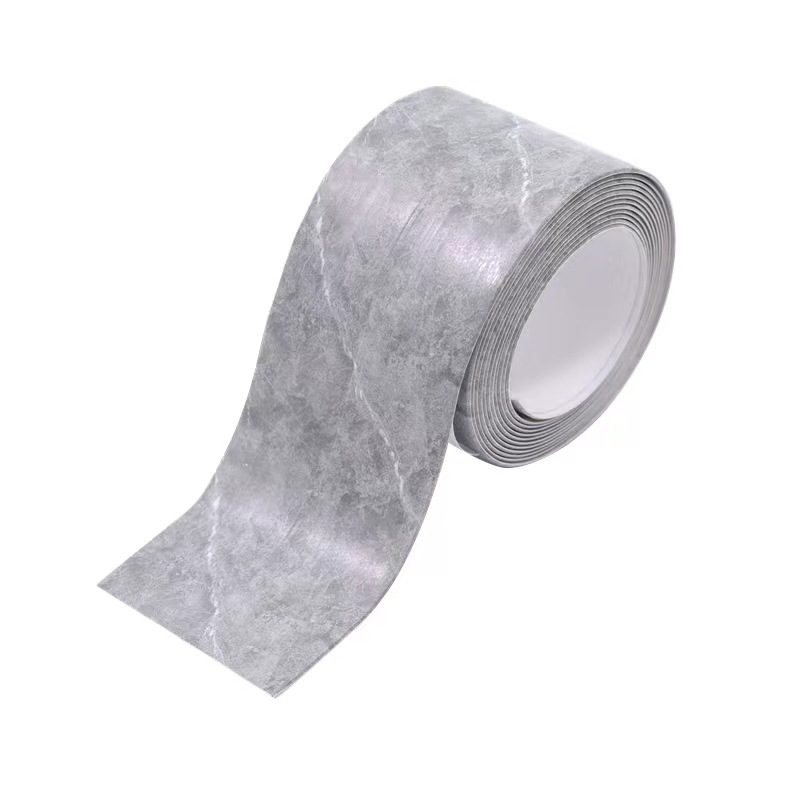 PVC falikép matrica konyha és fürdőszoba számára — vízálló, penész-ellenálló, anti-fouling; öntapadós; minták: csíkok, egyszínű, szív, növények.