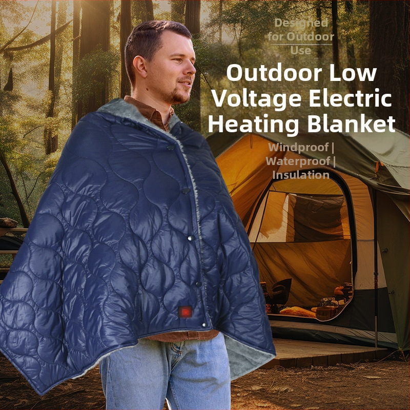 Електрическо одеяло с USB захранване, 5V, 10W, 3 нива на температура или автоматичен контрол, подходящо за едно- или двойно легло.