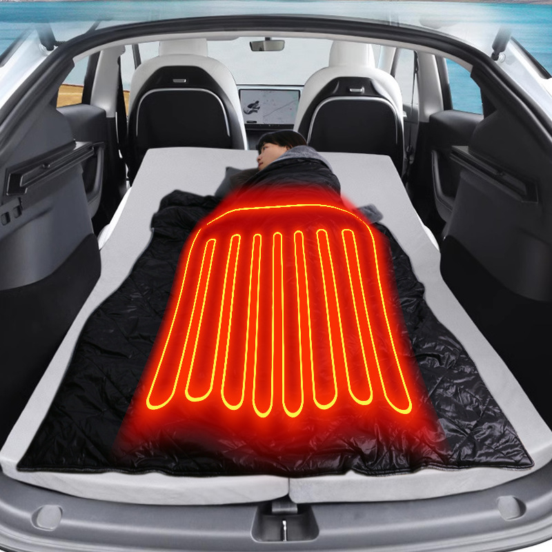 FEBORY 12V automobilių maitinimo elektrinė antklodė, sintetinis pluoštas, modelis TT-100x75-1x, vieno valdiklio, 72W