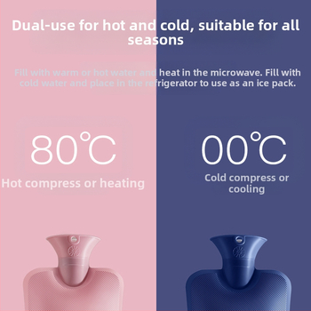 Yimsner vandens užpildyta karšto vandens buteliukas, iš didelio tankio PVC, skirtas rankoms ir kojoms, dvigubo naudojimo – šilta ir šalta.