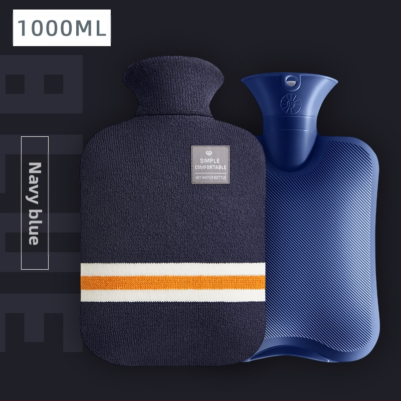 Yimsner бутилка за гореща вода, пълнена с вода, от високоплътен PVC, за ръце и крака, двойна употреба – топло и студено.