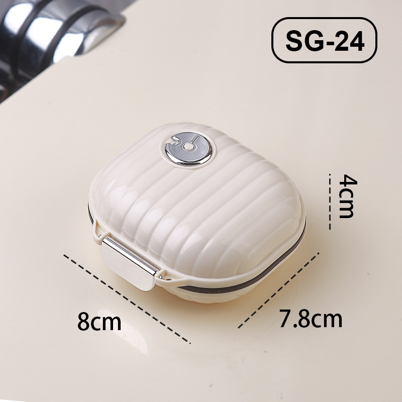 Twenty-hi SG-24/25 Gyógyszeres doboz fedéllel, 1 L kapacitás, élelmiszer-minőségű PP műanyag, rekeszekkel és tömítéssel