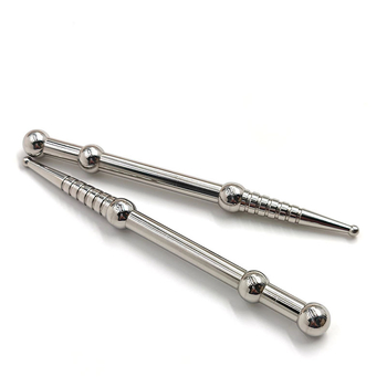 Daimei точкова масажна пръчка от неръждаема стомана за масаж на меридиани и акупресия, 140×12 мм, 58 г