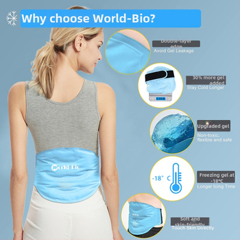 Ledus spilventiņš jostas vietai worldbio | Materiāls: Nits spinning | Pildījums: Gel | Stils: Minimālistisks