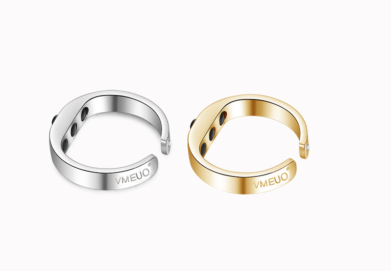 Brățară metalică VMEUO, cu text, design simplu, unisex