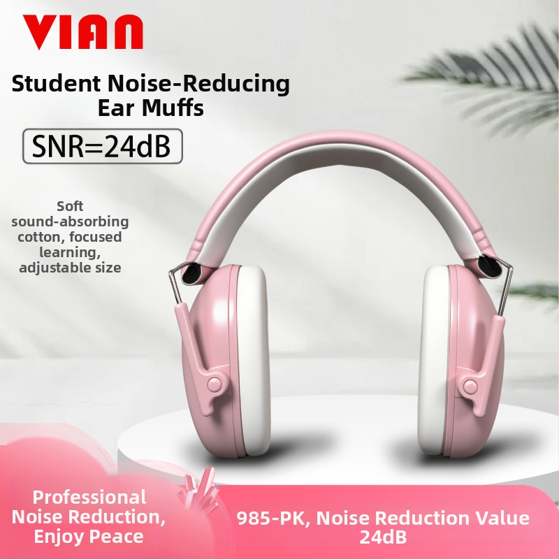 Garso izoliacijos ausų apsauga mokiniams ir vaikams – triukšmo sumažinimas, 24 dB, ABS+PU+putplastis