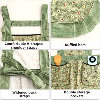 Haojin Vászon Ujjatlan Kötény – Anti-Folt, Konyhai Munkaruha, Divatos, Légáteresztő