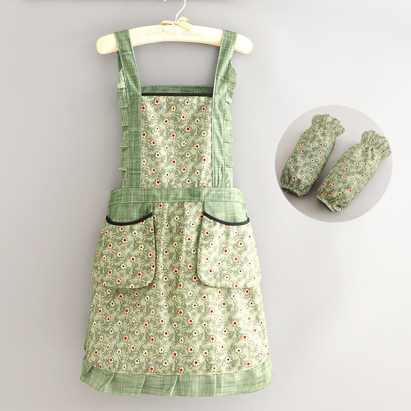 Haojin Vászon Ujjatlan Kötény – Anti-Folt, Konyhai Munkaruha, Divatos, Légáteresztő