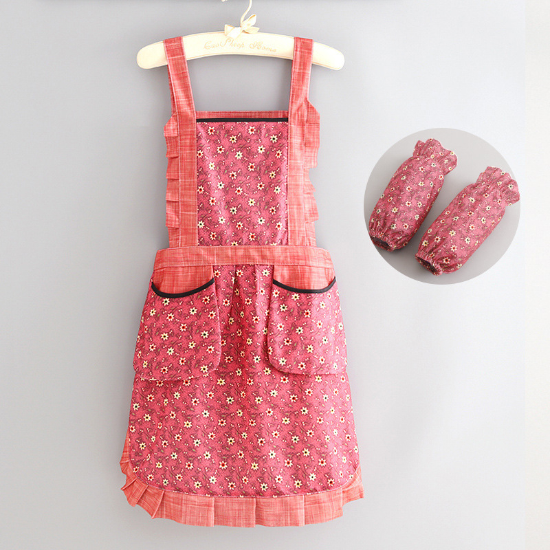 Haojin Vászon Ujjatlan Kötény – Anti-Folt, Konyhai Munkaruha, Divatos, Légáteresztő