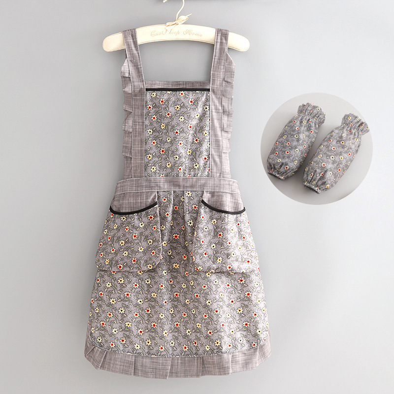 Haojin Vászon Ujjatlan Kötény – Anti-Folt, Konyhai Munkaruha, Divatos, Légáteresztő