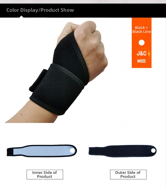 Wrap-around kompresinis riešo dirželis badmintonui — Jin Chen, okcloth, suaugusieji