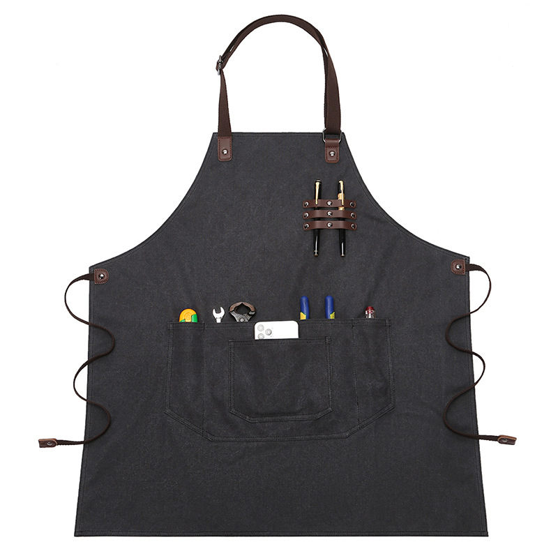 Ποδιά καμβά με πολλαπλές τσέπες – αναπνεύσιμη, ανθεκτική στη φθορά; Unisex, για εξωτερική χρήση (Υλικό: Καμβάς; Εσωτερική επένδυση: Καμβάς; Λειτουργία: Αναπνεύσιμη, Ανθεκτική στη φθορά; Φύλο: Unisex; Χρήση: Εξωτερικοί χώροι)