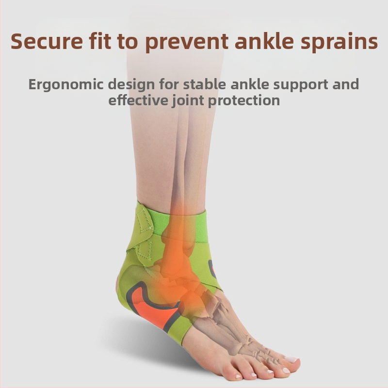 Защита за глезен с компресия – тънък дизайн, унисекс, подходяща за баскетбол и бягане, материал SBR, категория: защита за глезен