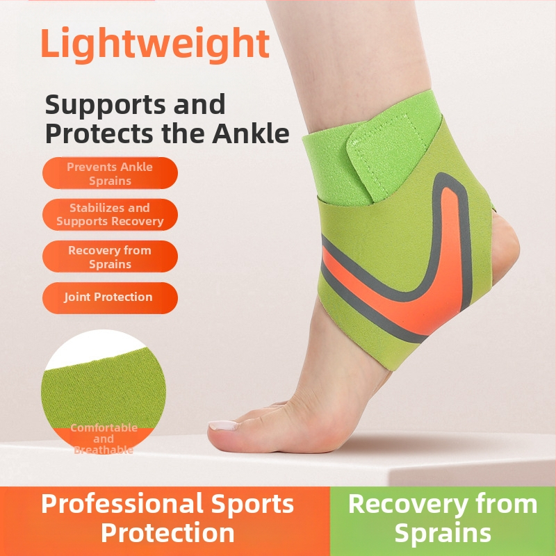 Kulkšnies apsauga su kompresija – plonas dizainas, universalus, tinkama krepšiniui ir bėgiojimui, medžiaga SBR, kategorija: kulkšnies apsauga