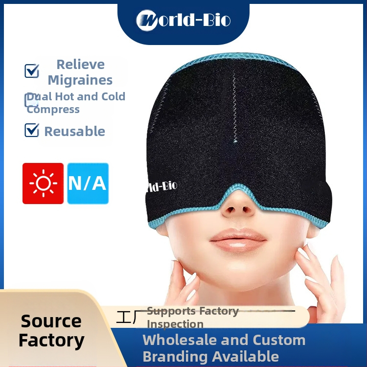 Mască de gheață pentru cap cu gel, răcire și fizioterapie | Material din nylon, umplutură gel, 860 g