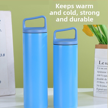 Θερμός κύπελλο με ευθύγραμμο σχεδιασμό, εσωτερικός 304 ανοξείδωτος χάλυβας, εξωτερικός 201 ανοξείδωτος χάλυβας, μόνωση 12–24 ωρών, φορητό