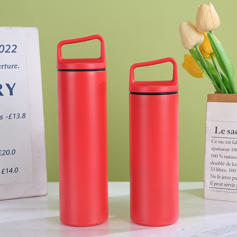 Термос чаша, Straight Cup стил, вътрешна 304 нержавееща стомана, външна 201 стомана, изолация 12–24 ч, преносима