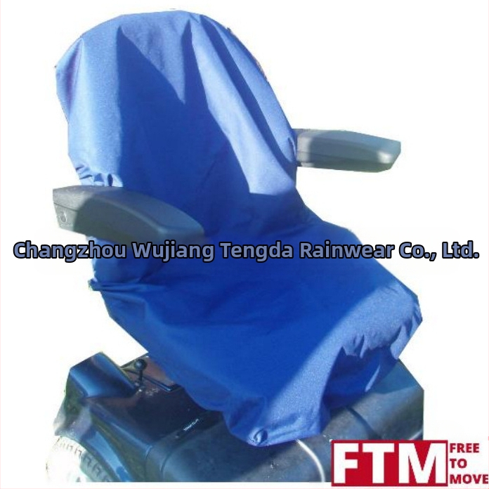 Покривало за дъжд на възглавничка за електрическа инвалидна количка/скутер; прахоустойчиво и водоустойчиво; еластично увиване; материал Oxford плат/полиестер тафта; възможност за печат на лого.