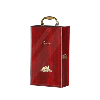 Ξύλινο διπλό κουτί δώρου κρασιού με αξεσουάρ — MDF κουτί τύπου βιβλίο, μάρκα Jianfeng, Premium Collection