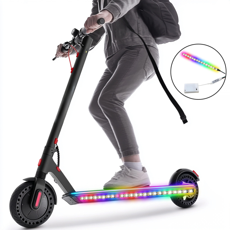 LED juosta paspirtukui – 30×5050 LED, įvestis 4.5V, 120° spindulys, model SM-W5050BS30-F5