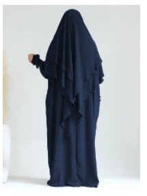 Két darab Ice Silk köntös és fejkendő szett — gyűrött, egyszínű, zsebbel, hosszú köntös lámpás ujjal (Poliészter; fő anyag ≥95%; préselt kivitel; Hossz: hosszú szoknya; Ujjak: lámpás)