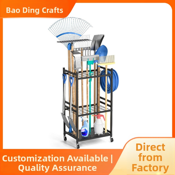 Fémből készült kerti szerszám-tároló állvány – modern, letisztult dizájn, asztali tároló és virágtartó állvány, 2025 tavasz