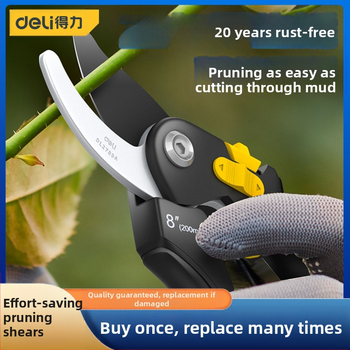 Deli κλαδευτήρια με λεπίδες από SK-5 κράμα χάλυβα, λαβές PP, για κλάδεμα κλάδων και φρούτων δέντρων