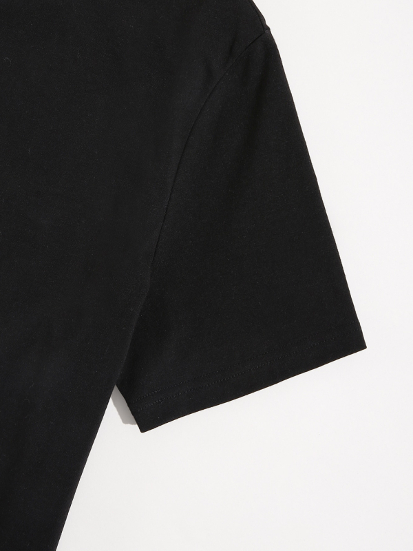 HOOK ON YOU Pamutpóló nyomtatott, kerek nyak, rövid ujjú, egyenes szabás, 70–80% pamut tartalom, Nyár 2023