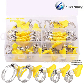 Stezaljka za crijeva od 201 nehrđajućeg čelika s ručkom – nominalni promjer 8–29 mm, promjer učvršćivanja 4–10 mm, za fiksiranje cijevi, Galaxy Valley