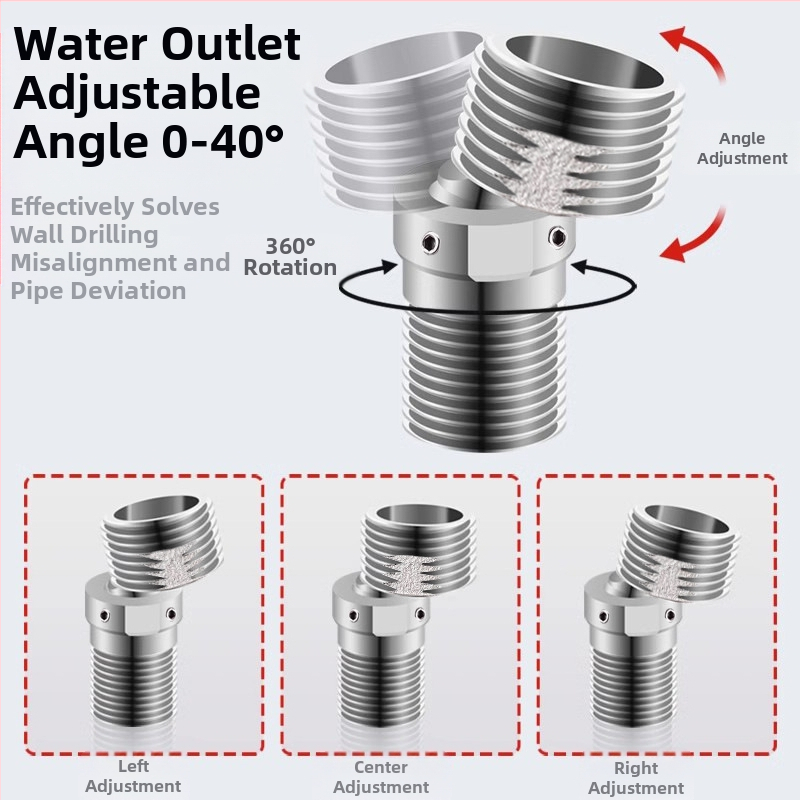 Univerzálna zakrivená sprchová hlavica z nerezovej ocele 304, moderný jednoduchý štýl, značka Win the domineering
