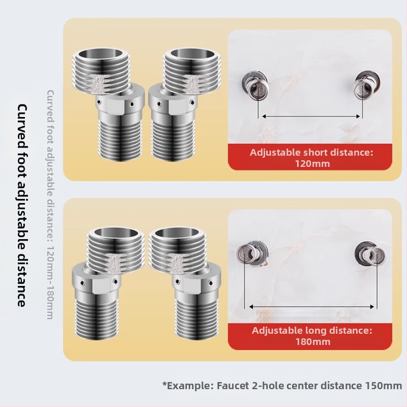 Univerzálna zakrivená sprchová hlavica z nerezovej ocele 304, moderný jednoduchý štýl, značka Win the domineering