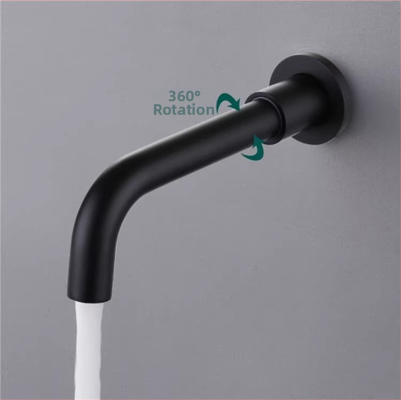 Rejtett réz csap a zuhanyhoz és mosdóhoz, menetes csatlakozás, 6 MPa, 1–80°C, modern stílus