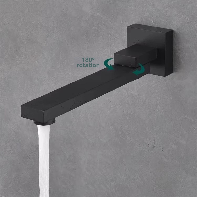 Rejtett réz csap a zuhanyhoz és mosdóhoz, menetes csatlakozás, 6 MPa, 1–80°C, modern stílus