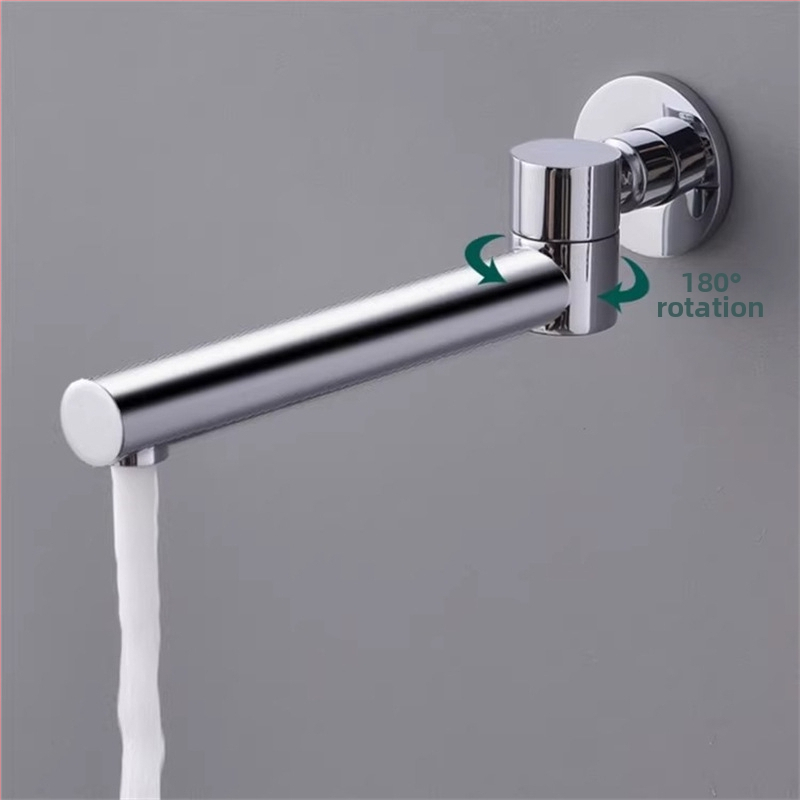 Rejtett réz csap a zuhanyhoz és mosdóhoz, menetes csatlakozás, 6 MPa, 1–80°C, modern stílus