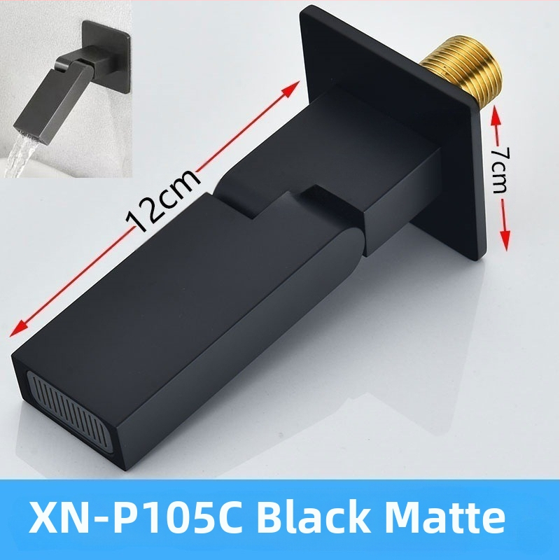 Rejtett réz csap a zuhanyhoz és mosdóhoz, menetes csatlakozás, 6 MPa, 1–80°C, modern stílus