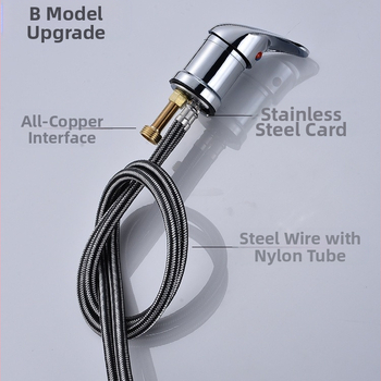 Sampont mosó csap meleg/hideg keverő szeleppel és nyomás alatti zuhanyfejjel | anyag: cinkötvözet | FCC tanúsítvány | kimenet: 6 | funkciók: keverés, késleltetés, húzás