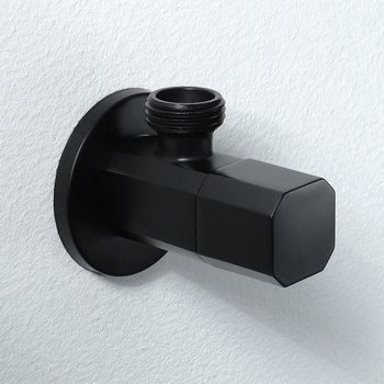 HIDEEP ugrađeni kutni ventil HIJF022 — bakar, radni tlak 0,03–1 MPa, unutarnji promjer 4 točke, četvrtasti dizajn, moderan stil