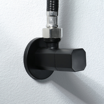 HIDEEP ugrađeni kutni ventil HIJF022 — bakar, radni tlak 0,03–1 MPa, unutarnji promjer 4 točke, četvrtasti dizajn, moderan stil